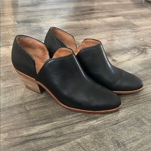Madewell Women's Black Leather Ankle Boots